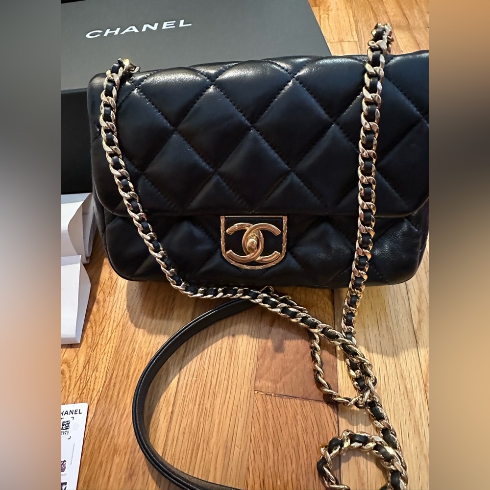 CHANEL Mini Flap bag in gold